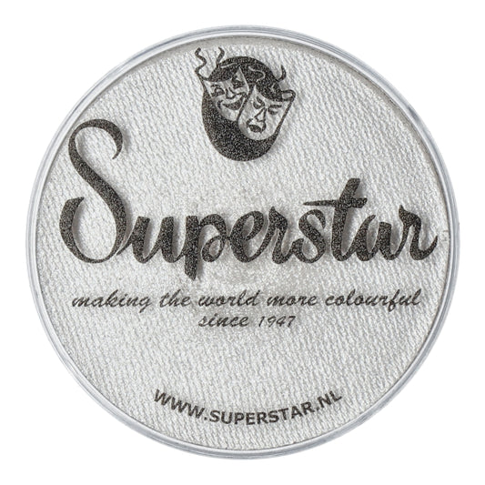 Face Paint & Body Paint Aqua Superstar - Silverwhite with glitter(shimmer) (16gr)
