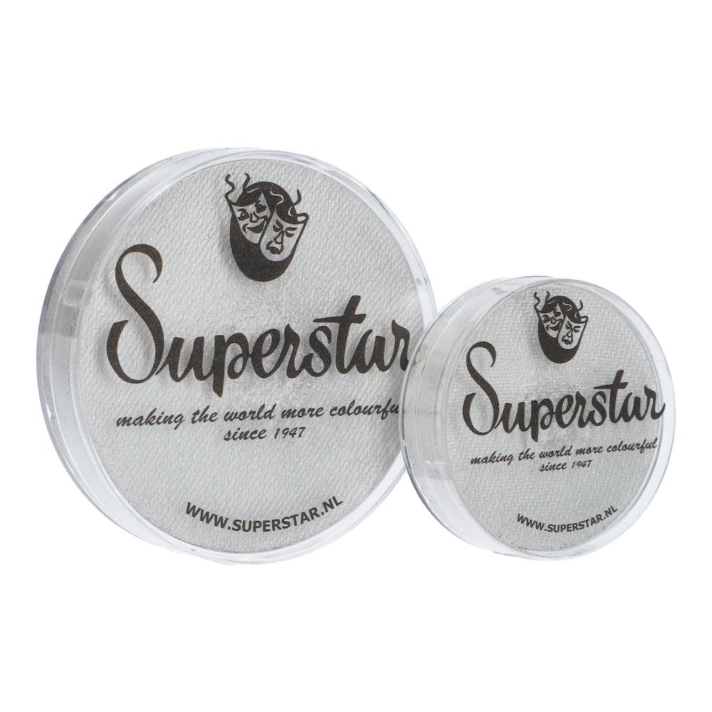Face Paint & Body Paint Aqua Superstar - Silverwhite with glitter(shimmer) (16gr)