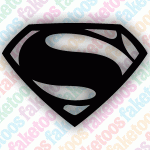 Glitter Tattoo Faketoos - Superman (small)