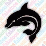 Glitter Tattoo Faketoos - Dolphin (small)