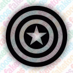 Glitter Tattoo Faketoos - Captain America (small)
