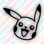 Glitter Tattoo Faketoos - Pikachu (small)