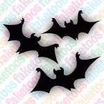 Glitter Tattoo Faketoos - Bats (small)