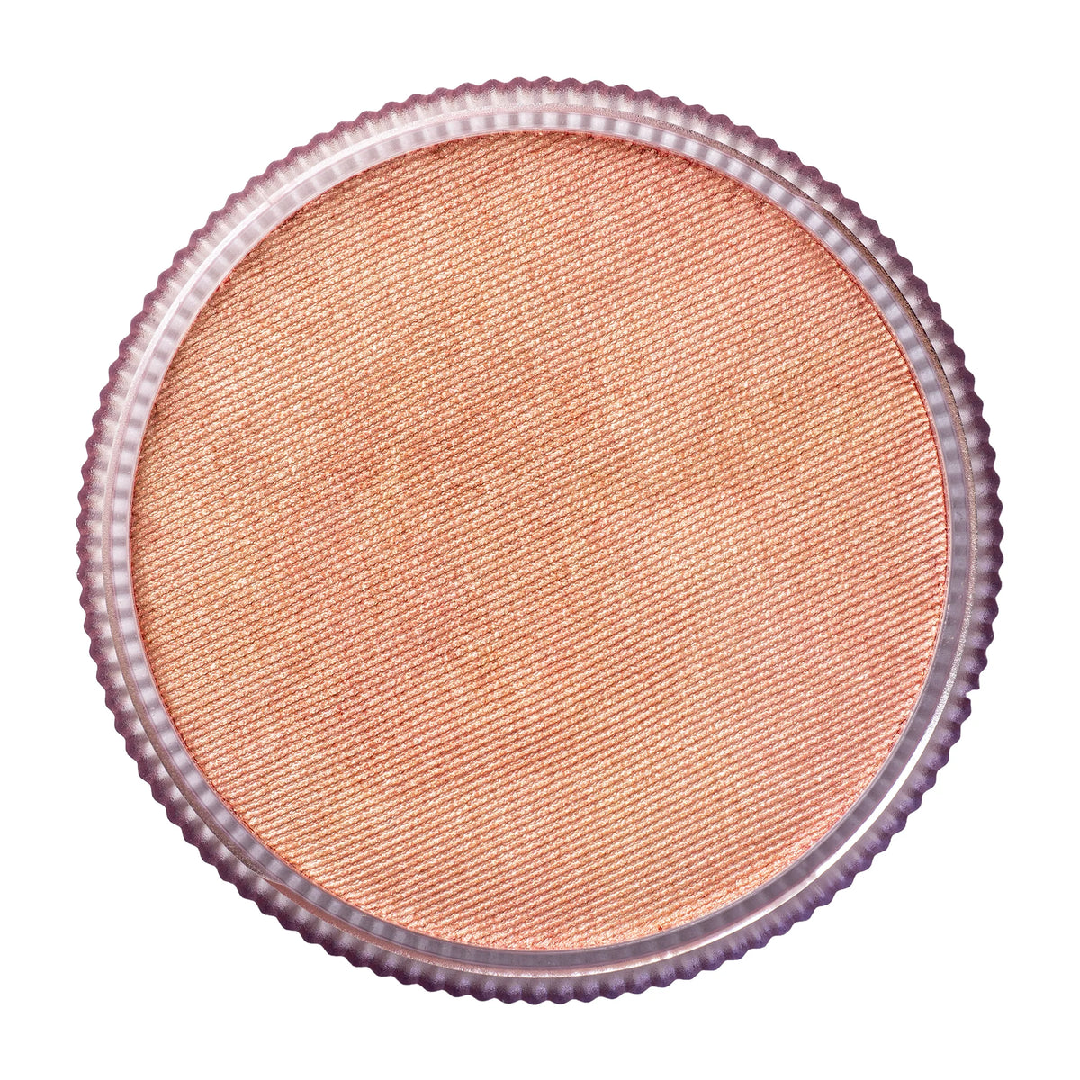 Round container of TAG Face & Body Paint - Pearl Blush (32g) in a shimmery peach hue.