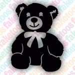 Glitter Tattoo Faketoos - Teddy bear (small)