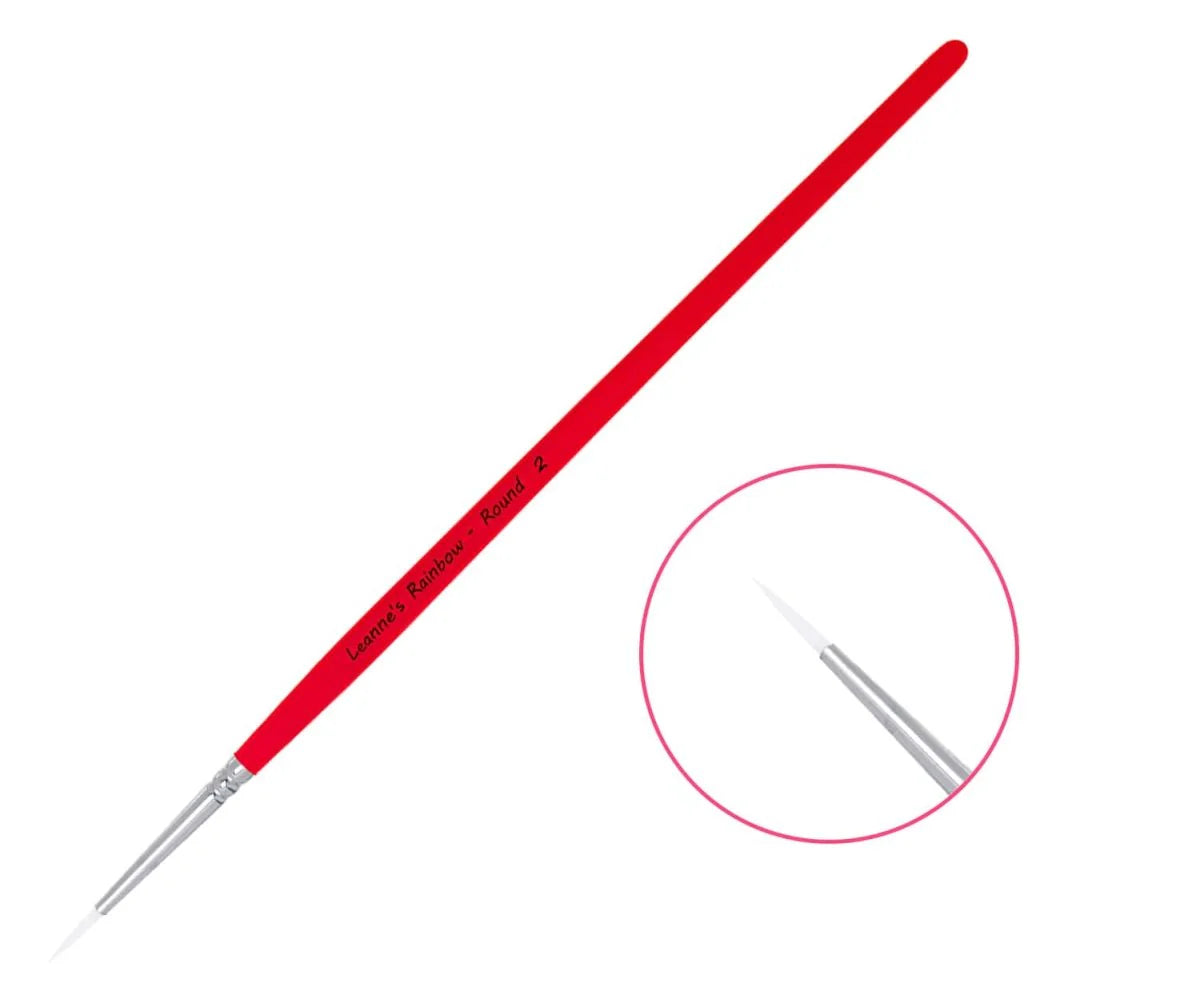 Brushes Fusion Body Art Leanne's Rainbow - Round (#2)