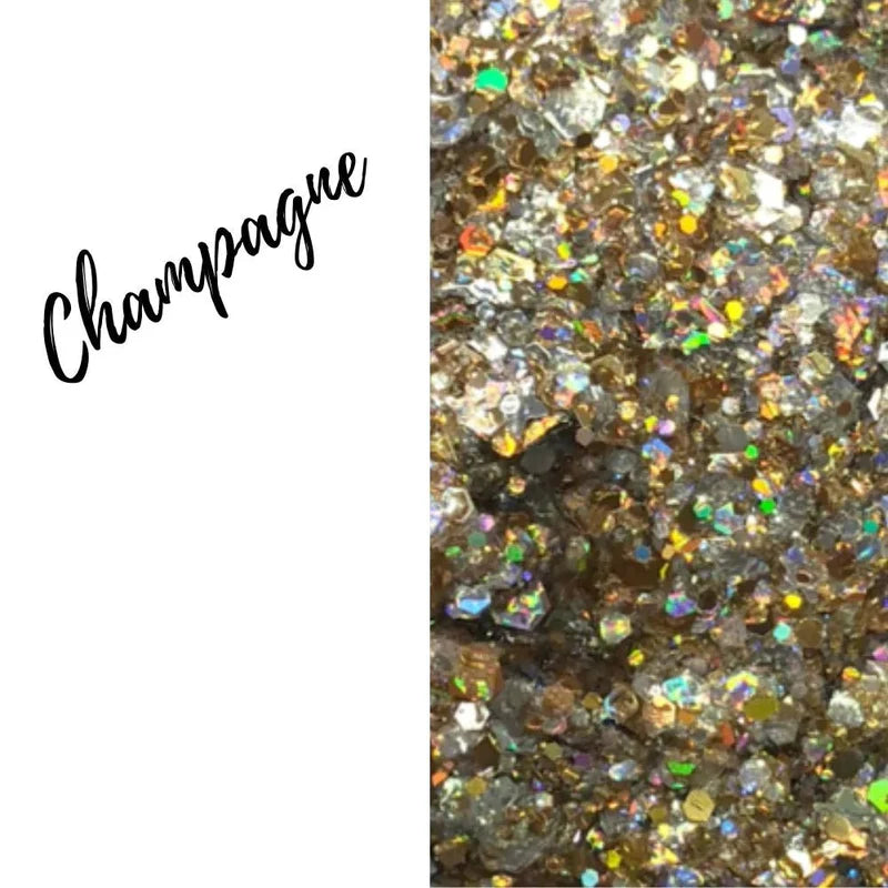 Festival Chunky Glitter Gel Fusion - Champagne (35ml)