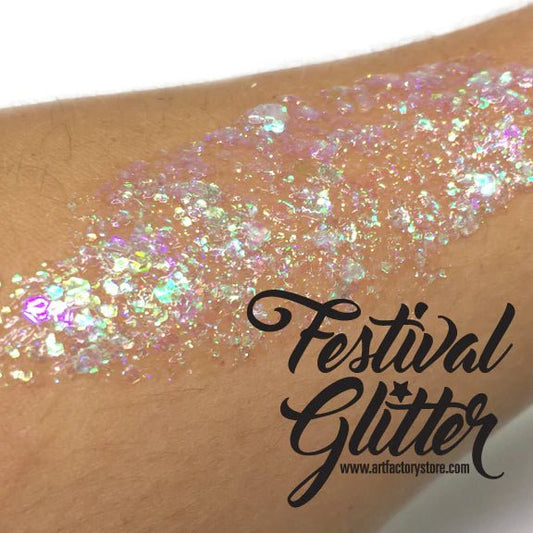 Festival Chunky Glitter Gel Fusion - Snowflake (35ml)