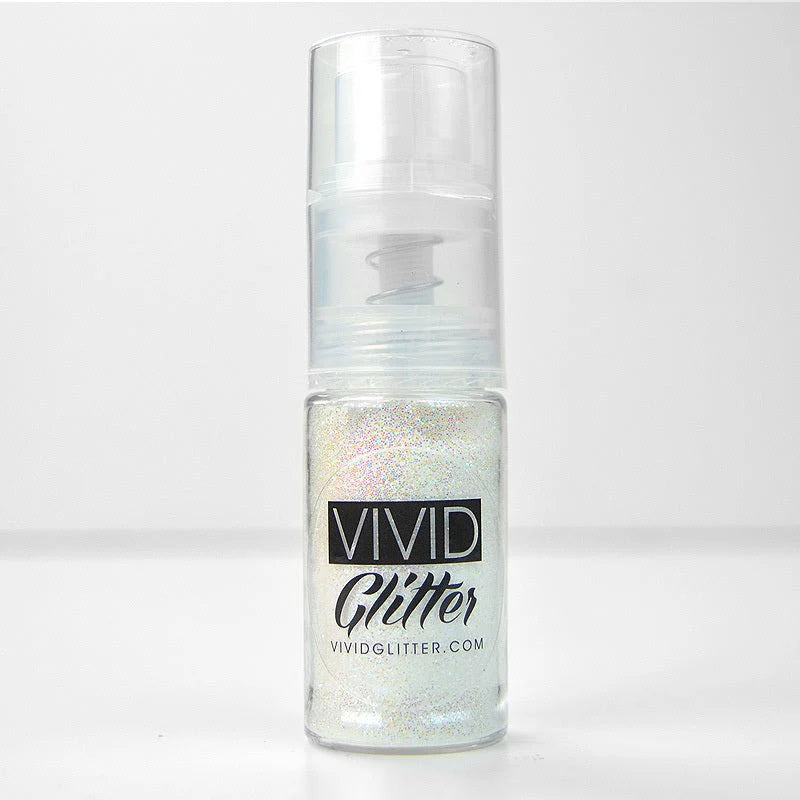 Fine Mist Spray Pump Vivid Glitter - White Holo (7.5g)