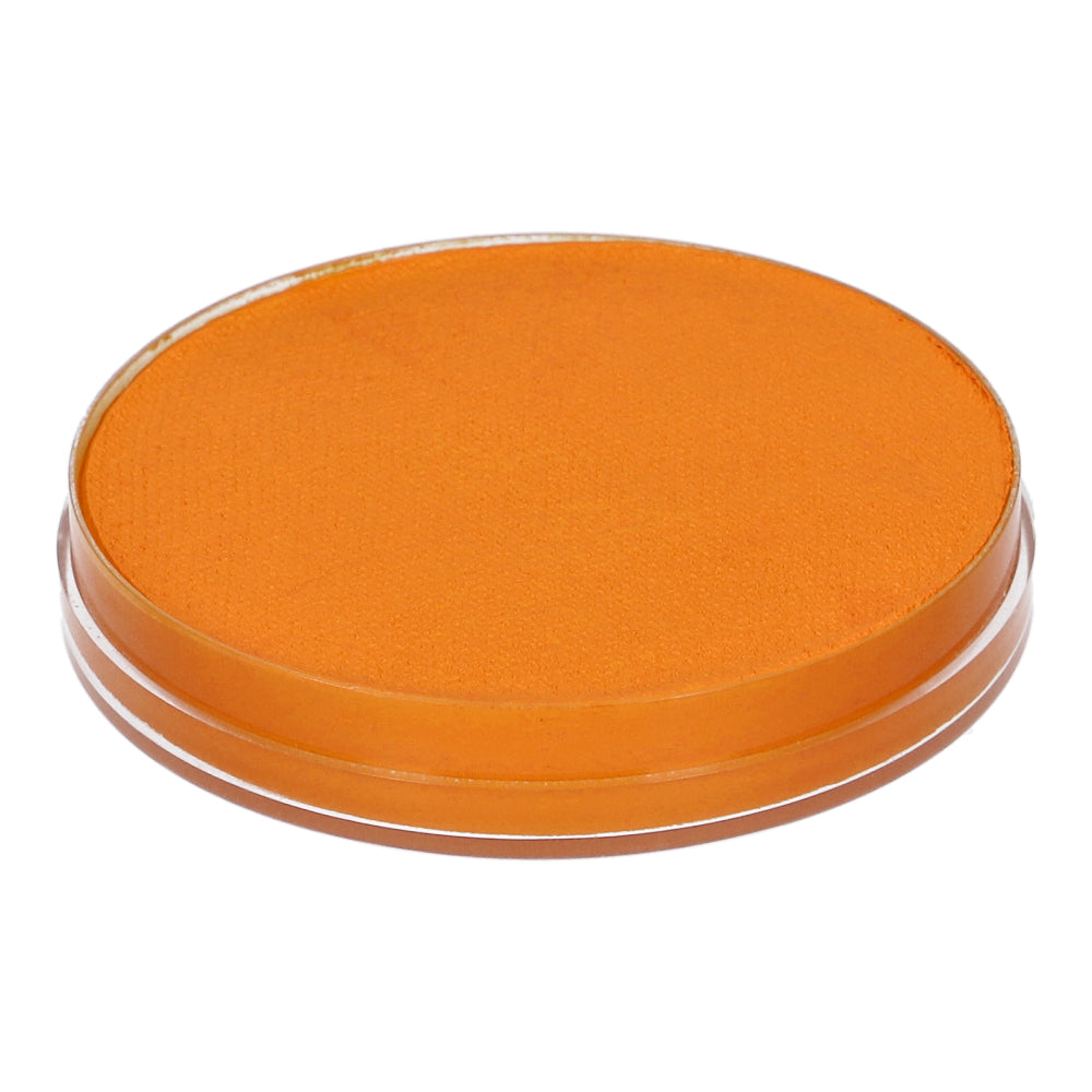 Infinity Faces Superstar Light Orange Aqua Face & Body Paint (16g) is smooth, water-based makeup in a round, transparent container. It complies with European Cosmetics Legislation and is perfect for any artistic or makeup project.
