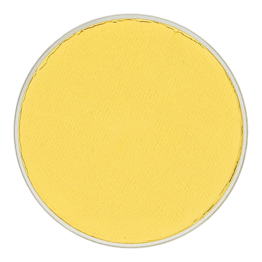Infinity Faces offers the 16g Face Paint & Body Paint Aqua Superstar in soft yellow. This round container features cruelty-free, smooth paint with a consistent texture and is compliant with European Cosmetics Legislation.