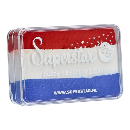Face Paint & Body Paint Aqua Superstar - Little Red, White & Blue One Stroke (30gr)