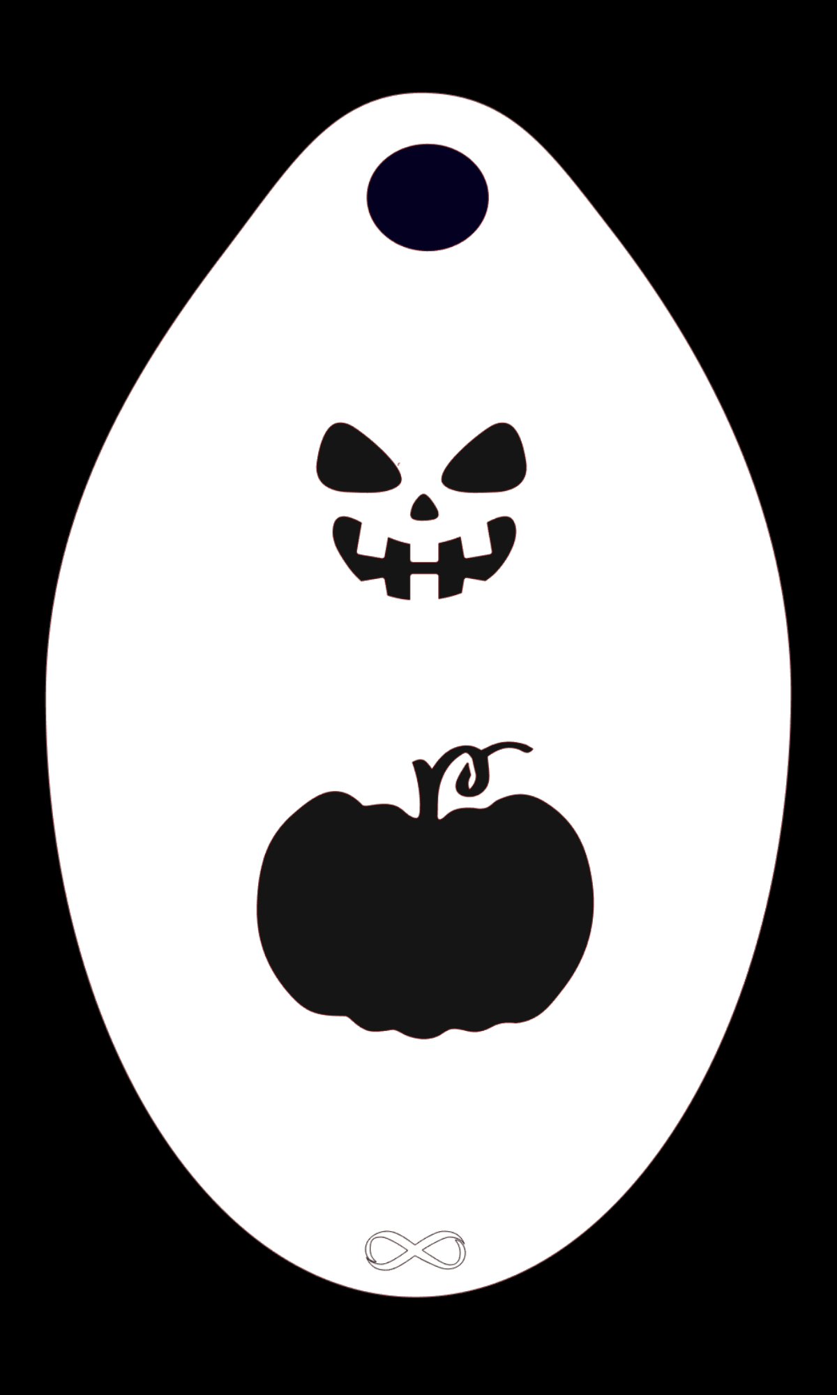 Pumpkin Stencil Body Art