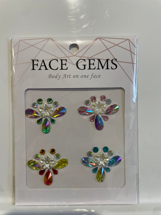 Face- & Body Gems - Flower Rainbow