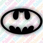 Glitter Tattoo Faketoos - Batman 3 (smalll)