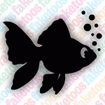 Glitter Tattoo Faketoos - Bubble Fish (small)