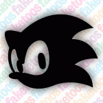 Glitter Tattoo Faketoos - Sonic the Hedge-hawk (small)