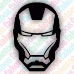 Glitter Tattoo Faketoos - Iron Man (small)
