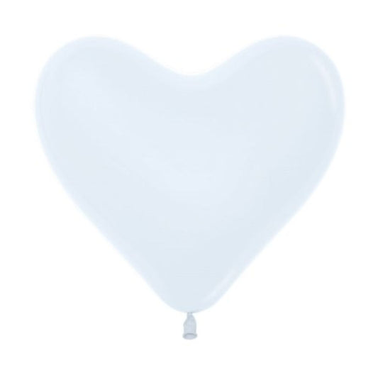 Heart Latex Balloons DTX (Sempertex) - White (50/15cm)