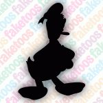 Glitter Tattoo Faketoos - Donald Duck (small)