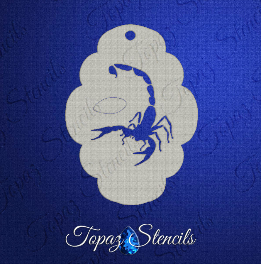 Face- & Body Stencil - Scorpion Sting by Bianca - Topaz