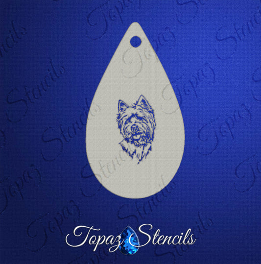 Face- & Body Stencil - Dog - Topaz