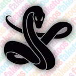 Glitter Tattoo Faketoos - Python Snake (small)
