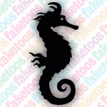 Glitter Tattoo Faketoos - Seahorse (small)