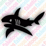 Glitter Tattoo Faketoos - Shark (small)