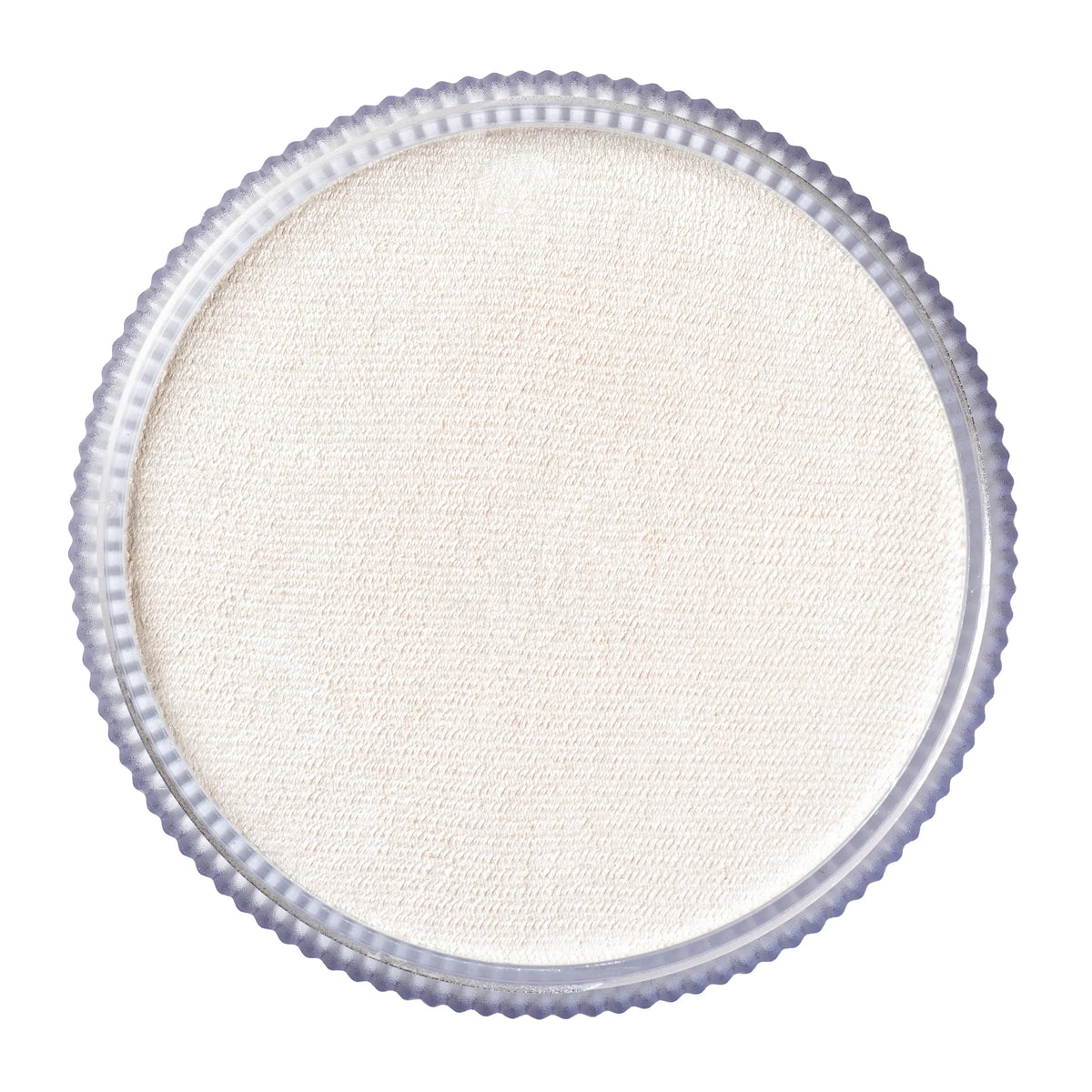 Round container of TAG Face & Body Paint - Pearl White (32g) water-activated face and body paint.