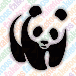 Glitter Tattoo Faketoos - Panda 1 (small)