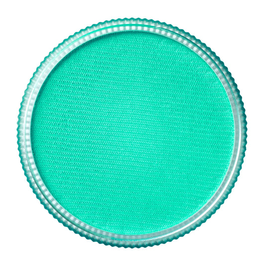 A round container of TAG Face & Body Paint - Pastel Turquoise (32g).
