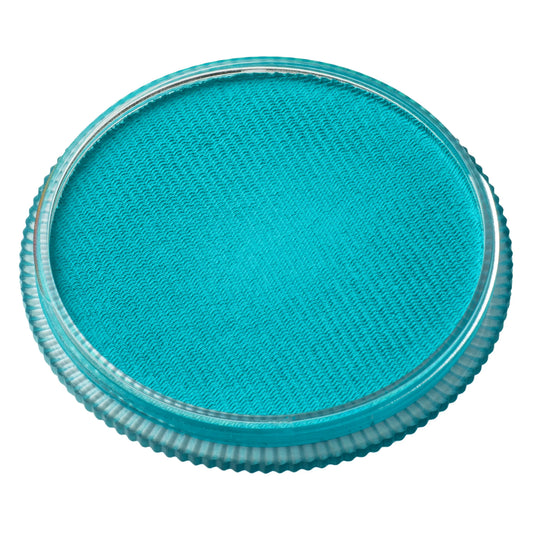 Circular container of TAG Face & Body Paint - Aqua Blue (32g).