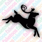 Glitter Tattoo Faketoos - Reindeer (small)