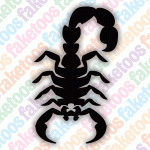 Glitter Tattoo Faketoos - Scorpion (small)