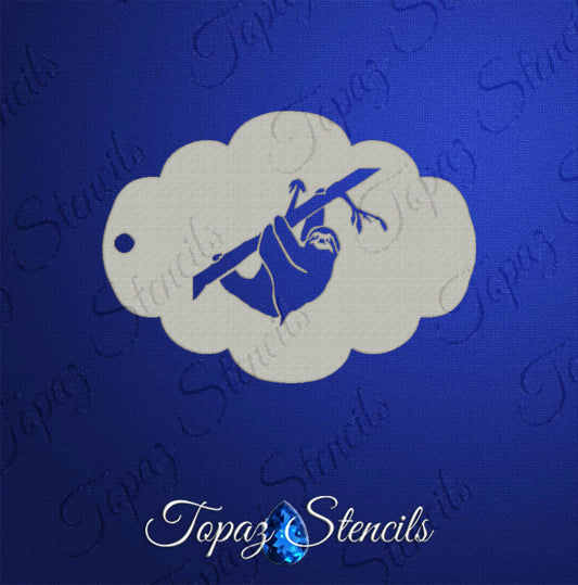 Face- & Body Stencil - Sloth - Topaz