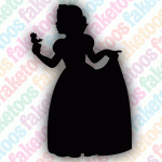 Glitter Tattoo Faketoos - Snow White (small)