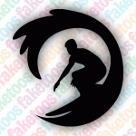 Glitter Tattoo Faketoos - Surfer (small)