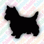 Glitter Tattoo Faketoos - Scottie Dog (small)