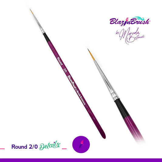 Brushes Blazin - Marcela Bustamante - Round (2/0)  Round