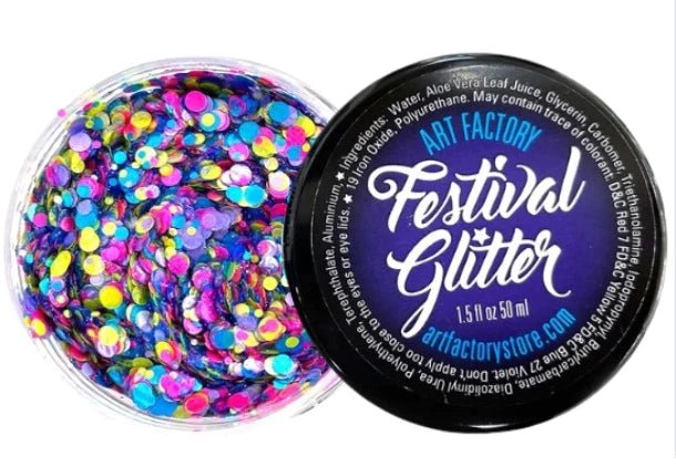 Festival Chunky Glitter Gel Fusion - Confetti Glow - UV Reactive (35ml)