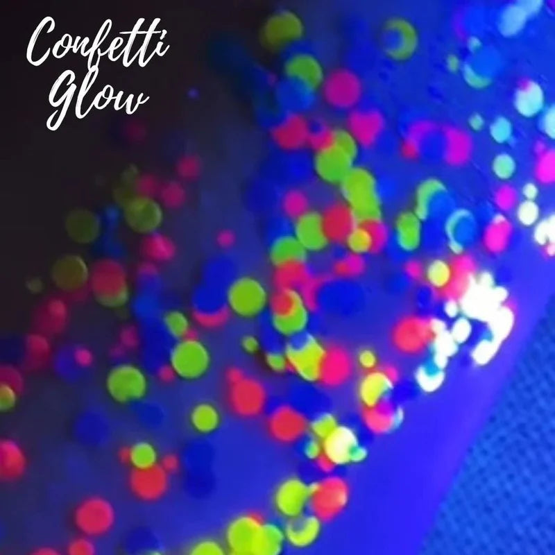 Festival Chunky Glitter Gel Fusion - Confetti Glow - UV Reactive (35ml)
