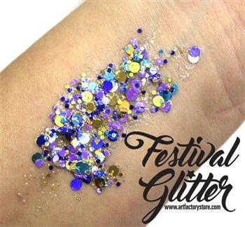 Festival Chunky Glitter Gel Fusion - Peacock (35ml)