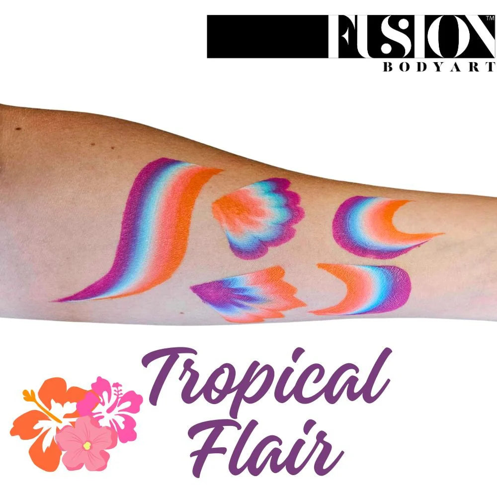 Face Paint & Body Paint Aqua Fusion - Tropical Flair - One Stroke (30g)