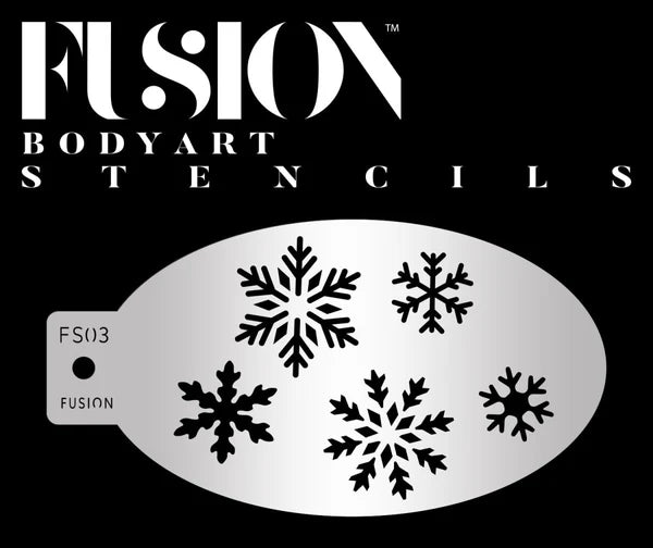 Stencil Body Art Fusion - Snowflakes (FS03)