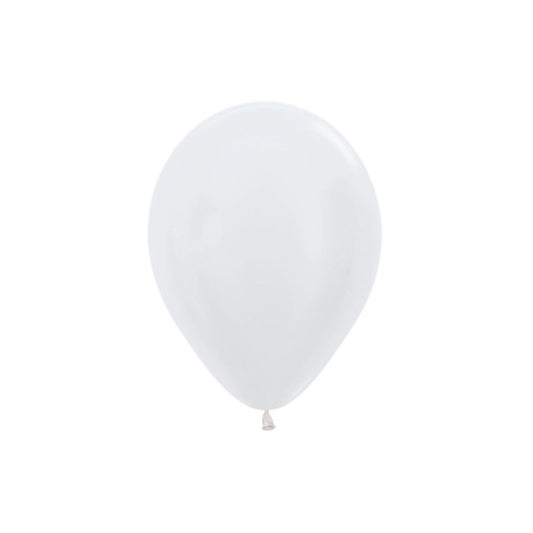 Round Balloons Latex DTX (Sempertex) - Satin White (100/12cm-5")