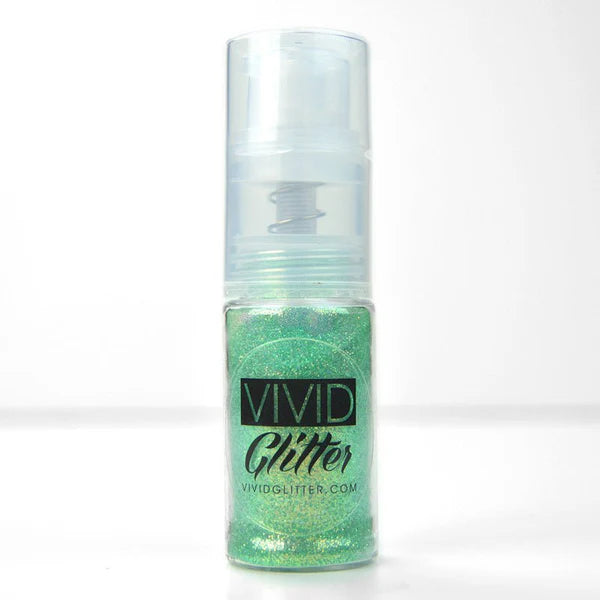 Fine Mist Spray Pump Vivid Glitter - Golden Mint (7.5g)